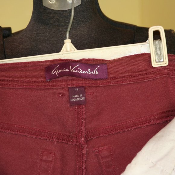 Gloria Vanderbilt Red Denim Designer Women's Jeans - Picture 5 of 5